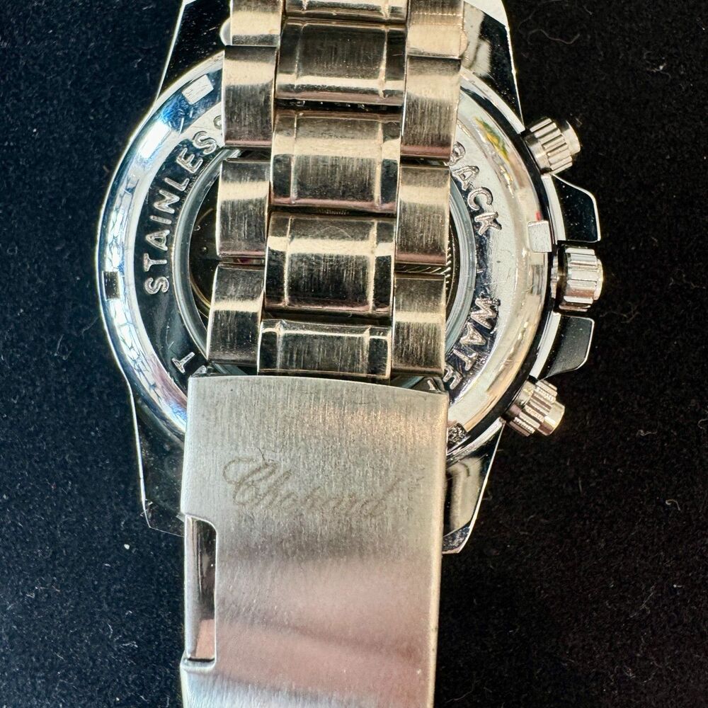 Oversized Fashion Watch in Silver Tones - Picture 4 of 7